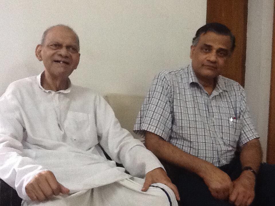 Rabi Ray with the writer , socialist, Lok Sabha, Speaker, Odisha, 